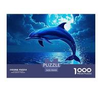 Dolphin 1000 Pieces Premium Jigsaw Animal for Adults Gifts Quirky, Abstract Design, Fun Details, Educational, Challenging 70x50cm/1000pcs