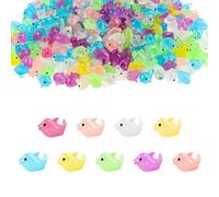 Dolphin 50 Pieces Mini Resin Figures, Luminous, Unisex Toy, DIY Decoration, Party Favor