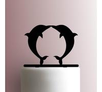 Dolphin - Acrylic Cake Topper 5 Inch Width/Pink