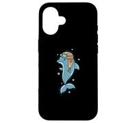 Dolphin as Pilot in the Sea Mammal Case for iPhone 16