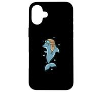 Dolphin as Pilot in the Sea Mammal Case for iPhone 16 Plus