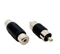 Dolphin Automotive 2 Pack RCA Phono Joiner Audio Visual Video Coupler Adapters One Male/Male AND One Female/Female (Male/Male Female/Female)