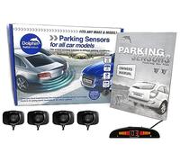 Dolphin Automotive Adhesive Reverse Parking Sensor Kit for DIY Installation. 4 Sensors with Audio & Display Options in Gloss Black