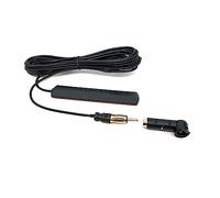 Dolphin Automotive Aerial FM Car Radio Antenna Din Adapter Patch Antenna 3m Cable Windshields Paste Antenna + DIN 41585 Female to ISO Adapter for FM Radio Cars Vans