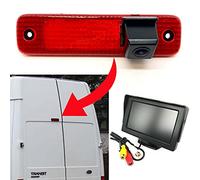 Dolphin Automotive Brake Light Reversing Camera Rear Parking Camera For Ford Transit Van 2006-2013 (Camera with 4.3" Dash Monitor)