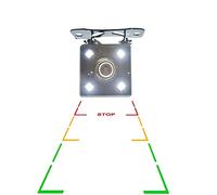 Dolphin Automotive Car and Van 12v Reversing Camera with Guidelines and Nightvision LEDs 170° View and Adjustable Mounting Bracket