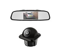 Dolphin Automotive Car Parking Camera. Angled With Optional Guidelines. Can Show Mirror or True Image. Fits Front Rear Side. (DOLC418-MM43)