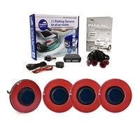 Dolphin Automotive DFM400 Reverse Parking Sensors Flush Mount OEM Style 4 Ultrasonic Radar Sensor Kit Audio Alert System - Sea Blue