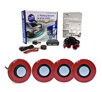 Dolphin Automotive DFM400 Reverse Parking Sensors Flush Mount OEM Style 4 Ultrasonic Radar Sensor Kit Audio Alert System - Silver