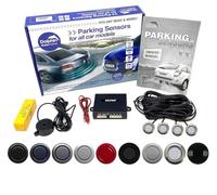 Dolphin Automotive DMS400 Micro Size Reverse Parking Sensors - 4 Rear Sensors With Audio Alerts - Auto Express Award Winning Brand In 9 Colours (Silver)