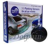 Dolphin Automotive DPS400 Reverse Parking Sensors Auto Express Award Winning 4 Ultrasonic Sensor Kit Audio Alerts Matt & Gloss Black +30 More Colours (Navy Blue)