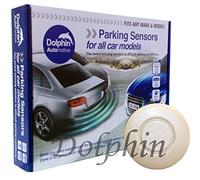Dolphin Automotive DPS400 Reverse Parking Sensors Auto Express Award Winning 4 Ultrasonic Sensor Kit Audio Alert System Matt & Gloss Black +30 More Colours (Pearl White)