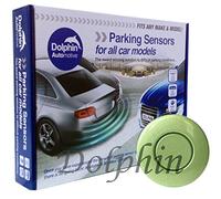 Dolphin Automotive DPS400 Reverse Parking Sensors Auto Express Award Winning In 32 Colours 4 Ultrasonic Radar Sensors Kit Audio Alert System Matt & Gloss Black +30 More Colours (Ice Green)
