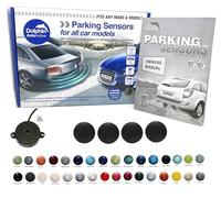 Dolphin Automotive DPS400 Reverse Parking Sensors Auto Express Award Winning In 32 Colours 4 Ultrasonic Radar Sensors Kit Audio Alert System Matt & Gloss Black +30 More Colours (Matt Black)