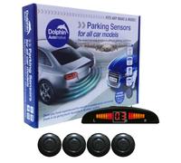 Dolphin Automotive DPS450 Reverse Parking Sensors In 32 Colours 4 Ultrasonic Radar Sensors Kit Audio & Display Alert System - Coal Grey