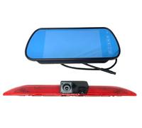 Dolphin Automotive Dual Brake Light Rear Reversing & Parking Camera Fits Ford Transit Jumbo/Cargo 2014 Onwards (Camera & 7" Mirror Monitor)