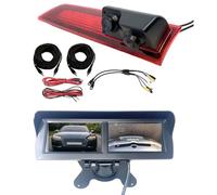 Dolphin Automotive Dual Twin High Level Brake Light Reversing Rear Parking Camera Fits Ford Transit Custom May 2016 Onwards (With 4.3" Dual Dash Monitor)