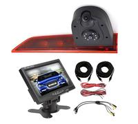 Dolphin Automotive Dual Van Reversing Camera Fits Ford Transit Custom 2012 - May 2016 (Bulb) Replaces Brake Light In Left Rear Door (Camera With 7" Dash Monitor)