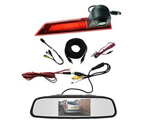 Dolphin Automotive Rear Brake Light Revering Camera fits Ford Transit Custom from May 2016 Onwards, LED Version - With 4.3" Mirror Monitor