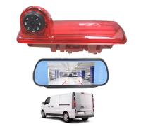 Dolphin Automotive Rear Brake Light Reversing Camera Compatible with Renault Trafic Van 2014 Onwards - With 7" Mirror Monitor