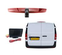 Dolphin Automotive Rear Brake Light Reversing Camera For Mercedes Benz Vito 2016 Onwards Barn Doors W447 (Camera With 4.3" Dash Monitor)