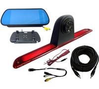 Dolphin Automotive Rear High Level Brake Light Reversing Camera Fits Mercedes Benz Sprinter 2007 - Onwards & Fits VW Crafter Van 2007-2015 (Camera & 7" Mirror Monitor)