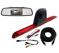 Dolphin Automotive Rear High Level Brake Light Reversing Camera for Mercedes Benz Sprinter 2007 - Onwards & VW Crafter Van 2007-2015 (Camera & 4.3" Mirror Monitor)