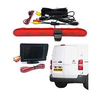 Dolphin Automotive Rear High Level Brake Light Reversing Parking Camera For Peugeot Expert & Citroen Dispatch Van 2016 Onwards - With 4.3" Dash Monitor