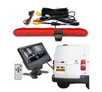 Dolphin Automotive Rear High Level Brake Light Reversing Parking Camera For Peugeot Expert & Citroen Dispatch Van 2016 Onwards - With 7" Dash Monitor