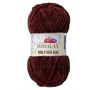 Dolphin Baby Knitting Crochet Yarn 100g Ball, Plush Amigurumi Yarn (Brown 80336)