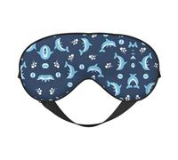 Dolphin Balls Printing Double-Sided Eye Mask,Blackout for Sleeping, Comfort Sleep Eye Mask for All-Occasion