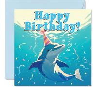 Dolphin Birthday Cards, Sealife Party
