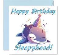 Dolphin Birthday Cards, Sleepy Animals