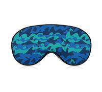 Dolphin Camo Unisex Light-Blocking Eye Mask Sleep Mask Suitable for Naps at Home, in The Office, and on Airplanes