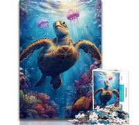 Dolphin Couple JigsawPuzzle 1000 Pieces for Teenagers,Challenging To Complete But Fun And Humorous Birthday Present,Gifts,Wall Art (50x75cm)