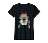 Dolphin Detective Sea Animal Dolphin Ocean Lover Value Graphic T-Shirt