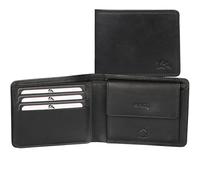 DOLPHIN® Do:Essential Men's Leather Wallet in 5 Sizes - Wallet with RFID Protection - Men's Wallet with Lots of Storage Space - Wallet in Portrait and Landscape Format, black, M - Querformat, Modern