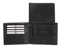 DOLPHIN® Do:Essential Men's Leather Wallet in 5 Sizes - Wallet with RFID Protection - Men's Wallet with Lots of Storage Space - Wallet in Portrait and Landscape Format, black, XL - Querformat, Modern