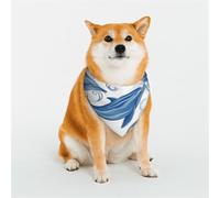 Dolphin Dog Bandanas Medium Adjustable Dog Scarf Triangle Bibs Double Reversible Kerchief Scarf Washable Daily Handkerchief for Medium Large Dog Puppy Cat Gift