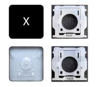 Dolphin.dyl Replacement Individual Key Cap with Hinge for (M1 M2) MacBook Pro A2141 A2251 A2289 A2338 A2442 A2485 MacBook Air A2179 A2337 A2681 (X Key)