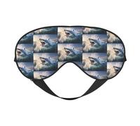 Dolphin Eye Mask for Sleeping, Sleeping Mask Blocking Out Light Perfectly for Women and Men, Soft and Comfortable Blindfold for Travelling