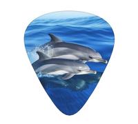 Dolphin Family Guitar Plectrums, 12 Pcs Lightweight Guitar Plectrums, 0.46mm/0.71mm/0.96mm Thickness For Acoustic Guitar Acoustic Electric Guitar Ukulele Bass