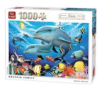 Dolphin Family Jigsaw Puzzle 1000-Piece