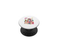 Dolphin Floral Costume On Beach Matching Summer Vacation PopSockets Adhesive PopGrip