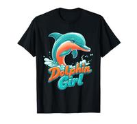 Dolphin Girl Florida Souvenir Miami Beach Gift for Women T-Shirt