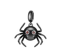 Dolphin Hamsa Star Moon Lucky Mother Daughter Charm Bead Pendant 925 Sterling Silver Compatible With Pandora Charm Moments Bracelet (Tarantula Spider Halloween Animal Pet)