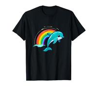 Dolphin in a Rainbow T-Shirt