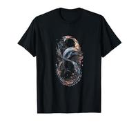 Dolphin Infinity Ocean Wave Sea Life Value Graphic T-Shirt