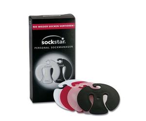 Dolphin Innovations GmbH Sockstar Sock Clips Black & White - Family Pack = 20 Clips Available in 4 Design Colours