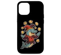 Dolphin Jester Juggling Seashells Case for iPhone 12/12 Pro